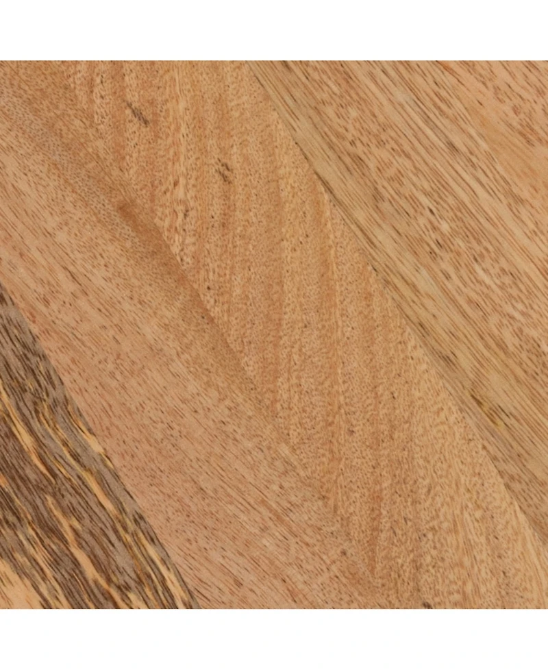 Storied Home 13" Mango Wood Round Stool