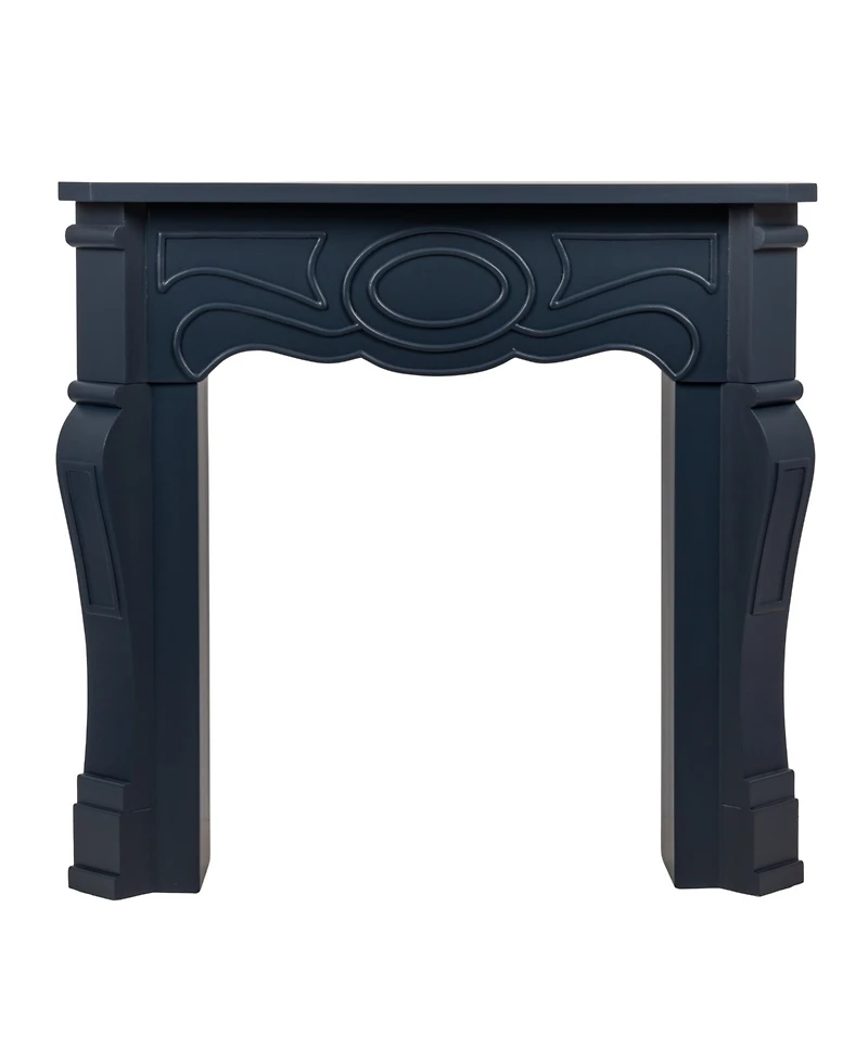 Storied Home Small Victorian 37" Wood Decorative Fireplace Mantel