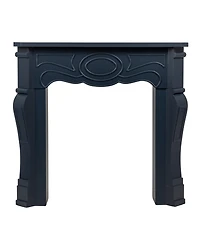 Storied Home Small Victorian 37" Wood Decorative Fireplace Mantel