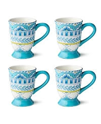 Certified International Porto Ceramic Mugs, Set of 4