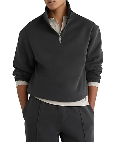 Reiss Men's Cotton-Blend Half-Zip Sweatshirt