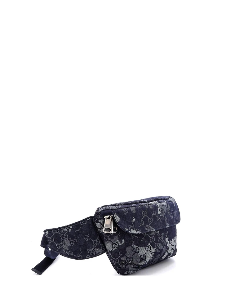 Pre-Owned Gucci Belt Bag Camouflage Gg Denim