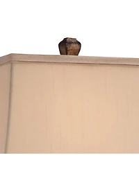 Regency Hill Edgar 29" Tall Urn Traditional Country Cottage End Table Lamps Set of 2 Bronze Finish Living Room Bedroom