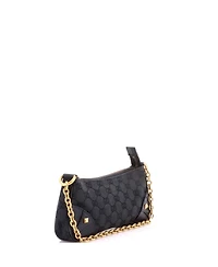 Pre-Owned Gucci Nail Chain Pochette Gg Canvas