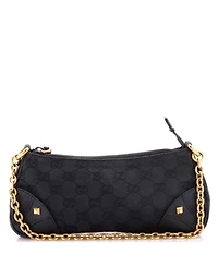 Pre-Owned Gucci Nail Chain Pochette Gg Canvas