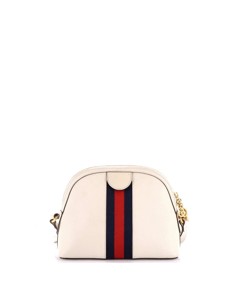 Pre-Owned Gucci Small Ophidia Dome Shoulder Bag Leather