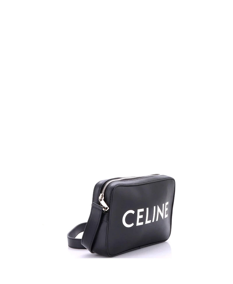 Pre-Owned Celine Small Logo Messenger Bag Leather