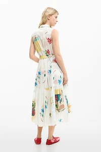 Desigual Women's Shirt Dress Postcards