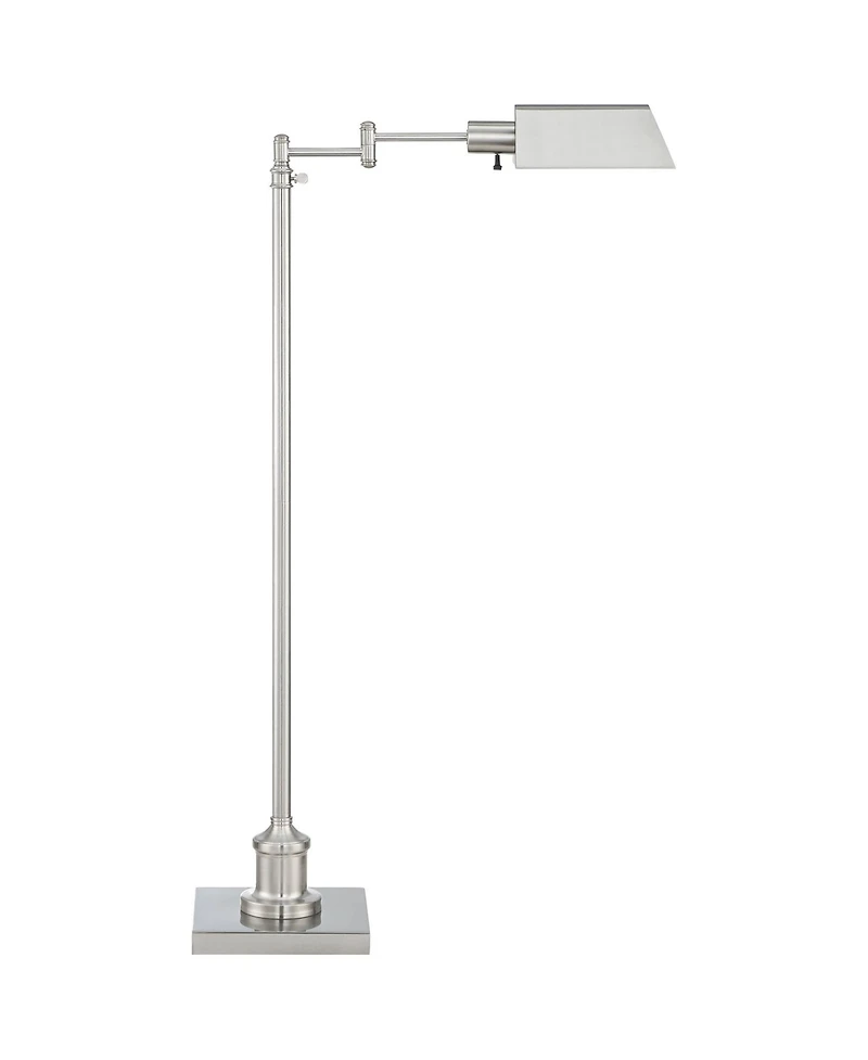 Regency Hill Industrial Adjustable Swing Arm Pharmacy Floor Lamp with Usb Charging Port 54" Tall for Living Room