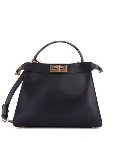 Pre-Owned Fendi Medium Peekaboo ISeeU Bag Leather