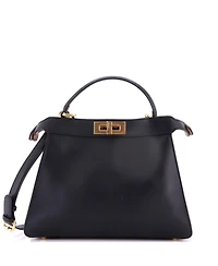 Pre-Owned Fendi Medium Peekaboo ISeeU Bag Leather