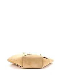 Pre-Owned Bottega Veneta Medium Flower Basket Tote Maxi Intrecciato Suede