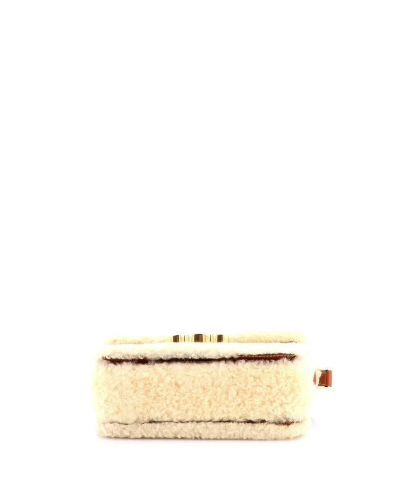 Pre-Owned Celine Medium Triomphe Shoulder Bag Shearling