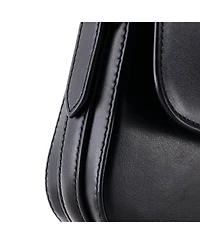 Pre-Owned Prada East West Embleme Triangle Logo Flap Bag Soft Calfskin