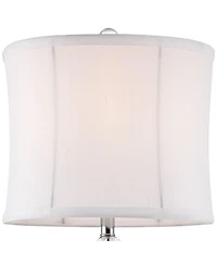 Vienna Full Spectrum Goddin Accent Table Lamp 23" High Faceted Crystal Column Geneva Drum Shade for Bedroom Living Room Bedside Nightstand Kids