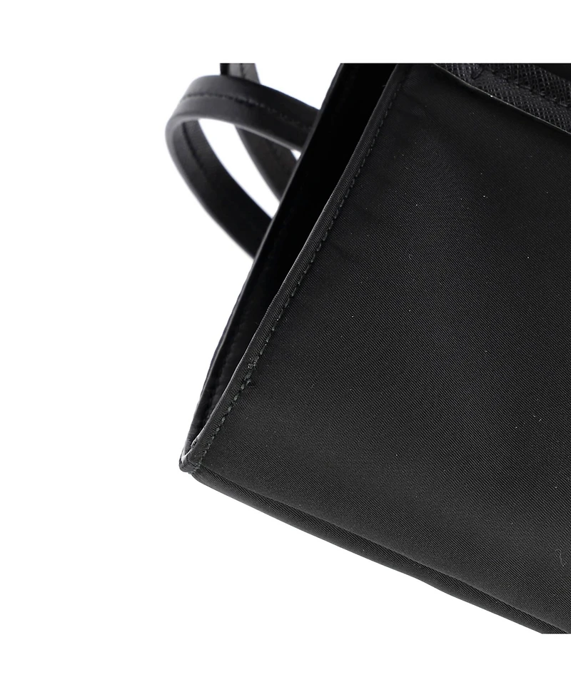 Pre-Owned Prada Medium Padded Open Tote Tessuto with Saffiano Leather