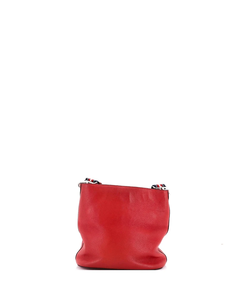 Pre-Owned Prada Small Logo Bucket Messenger Bag Vitello Phenix