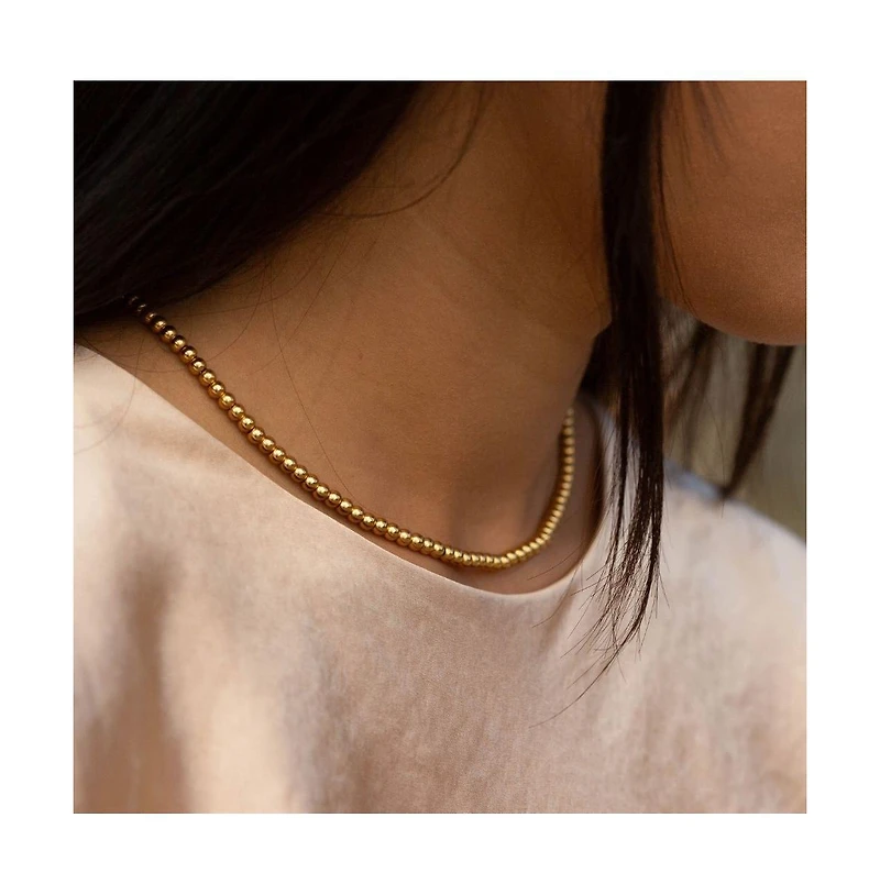 Mantra Inspiration Bead Necklace stainless steel