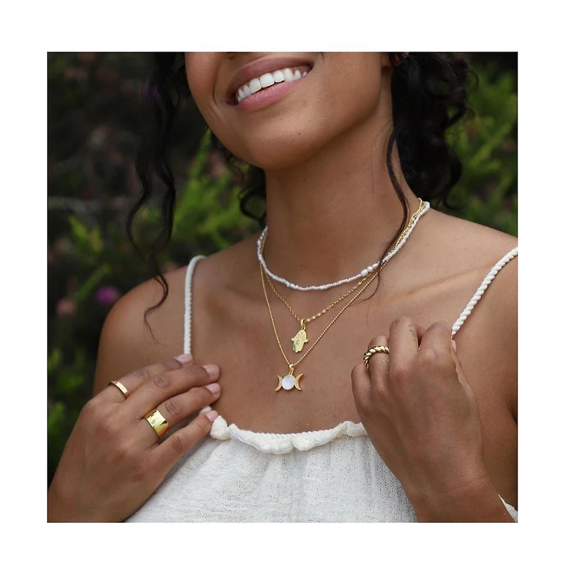 Mantra Journey Pearl Chain sterling silver