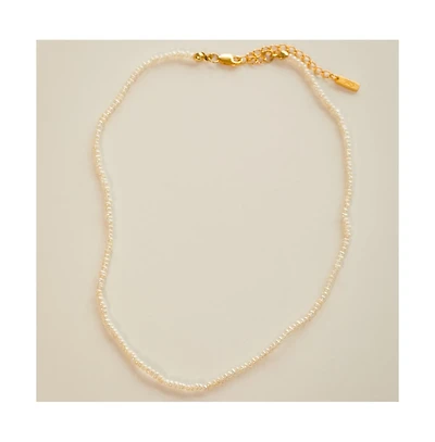 Mantra Little Things Pearl Chain sterling silver