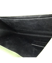 Pre-Owned Saint Laurent Classic Monogram Envelope Wristlet Clutch Matelasse Chevron Leather