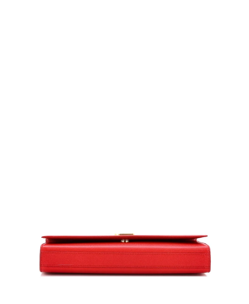 Pre-Owned Saint Laurent Long Classic Monogram Clutch Leather