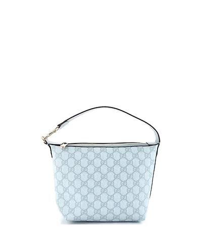 Pre-Owned Gucci Super Mini Ophidia Zip Shoulder Bag Gg Coated Canvas