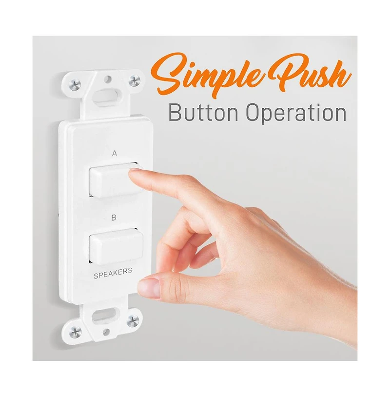 Pyle In Wall Speaker Selector Switch