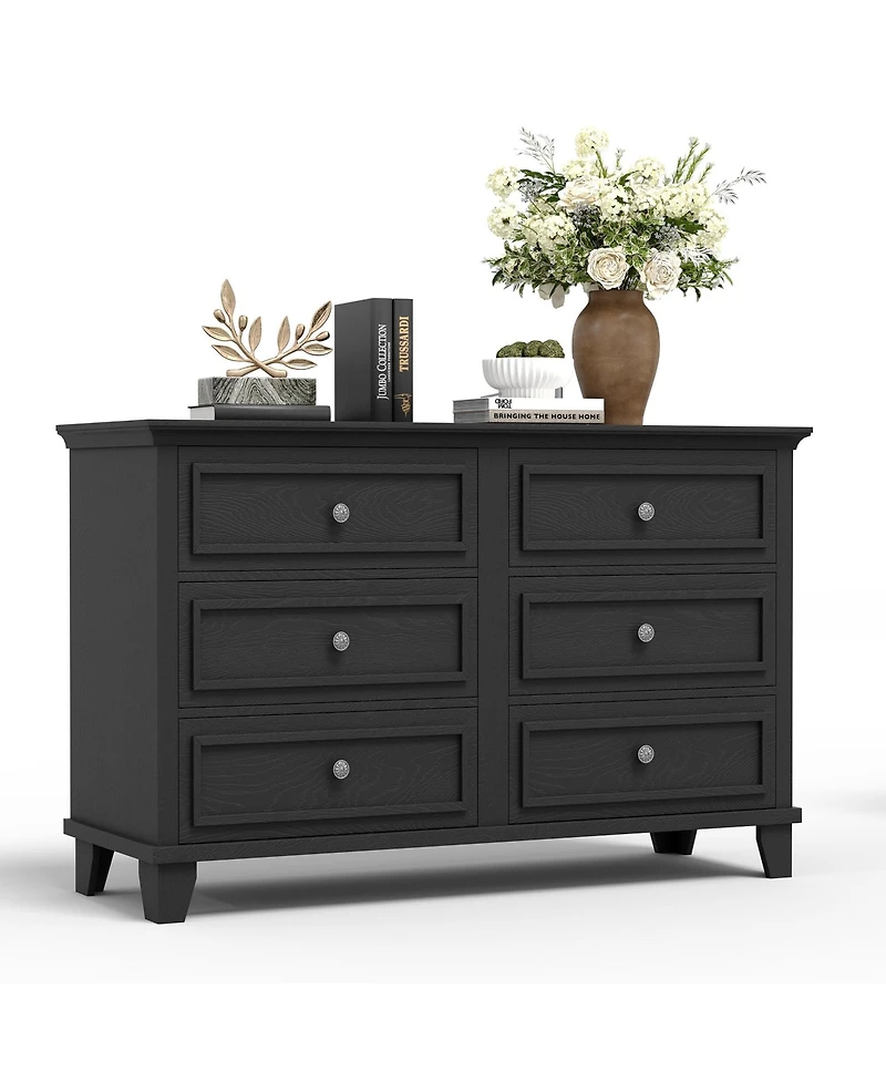 gaomon Farmhouse Dresser for Bedroom with 6 Drawer
