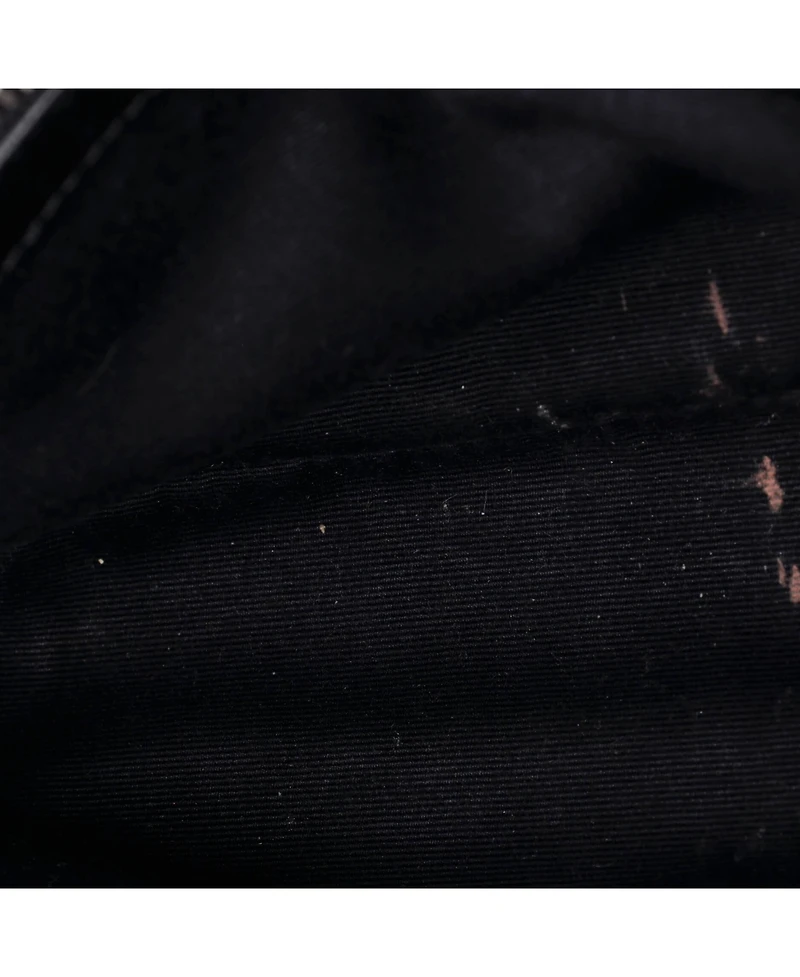 Pre-Owned Saint Laurent Medium Classic Monogram College Bag Matelasse Chevron Bandana Canvas