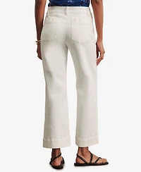 Sanctuary Women's Lace-Up Mariner Straight-Leg Denim Pants