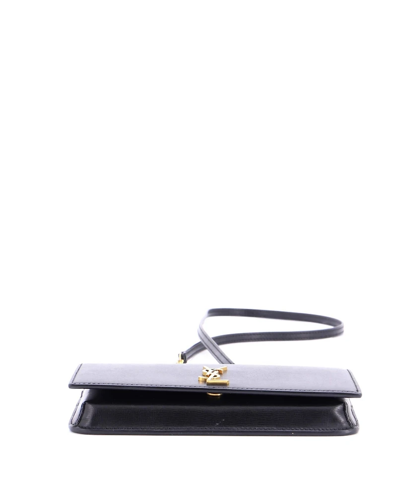 Pre-Owned Saint Laurent Classic Monogram Phone Holder Shoulder Bag Leather