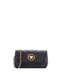 Pre-Owned Versace Mini Medusa Icon Chain Flap Bag Quilted Leather