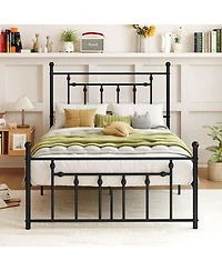 Gouun Metal Bed Frame with Headboard