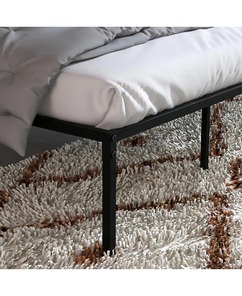 gaomon 10 Inch Twin Metal Platform Bed Frame Noise Free Steel Slats Heavy Duty Storage 1000 Lbs No Box