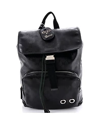 Pre-Owned Gucci Large Buckle Backpack Gg Imprime