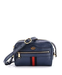 Pre-Owned Gucci Mini Ophidia Shoulder Bag Leather