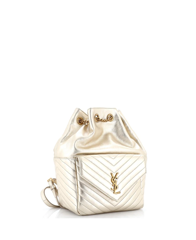 Pre-Owned Saint Laurent Joe Backpack Matelasse Chevron Leather