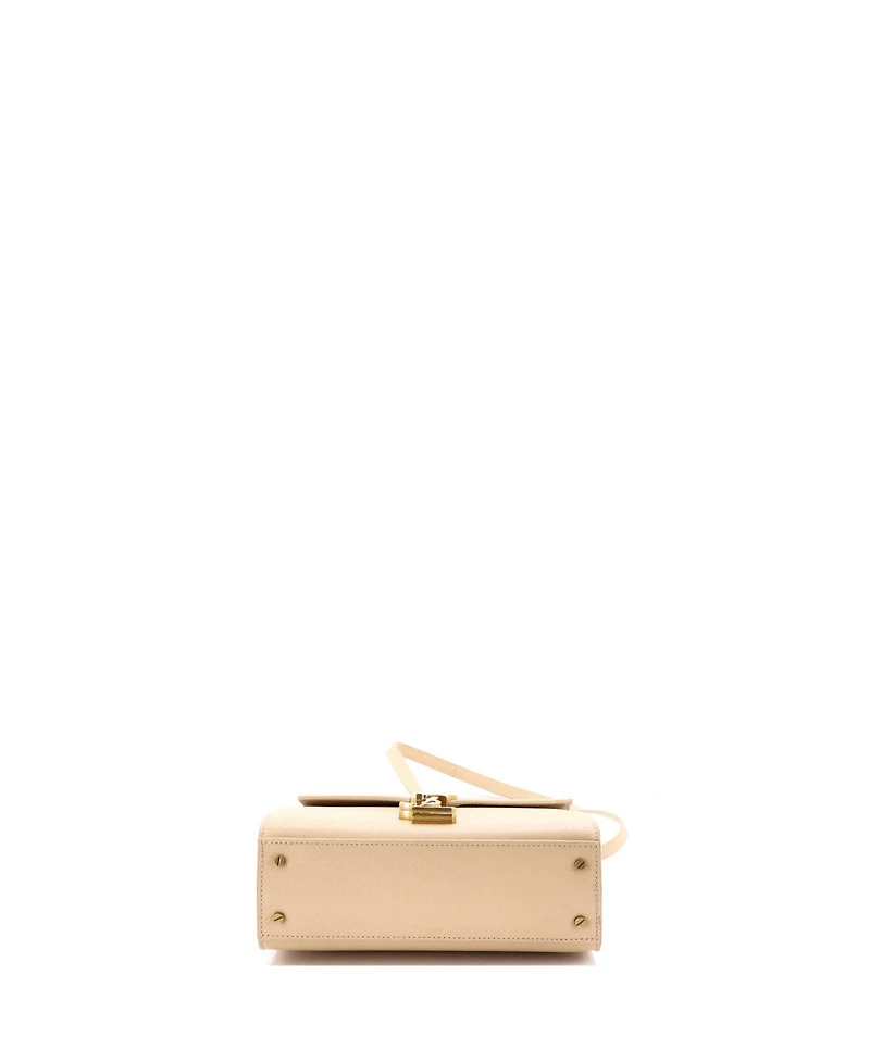 Pre-Owned Saint Laurent Mini Cassandra Top Handle Bag Leather