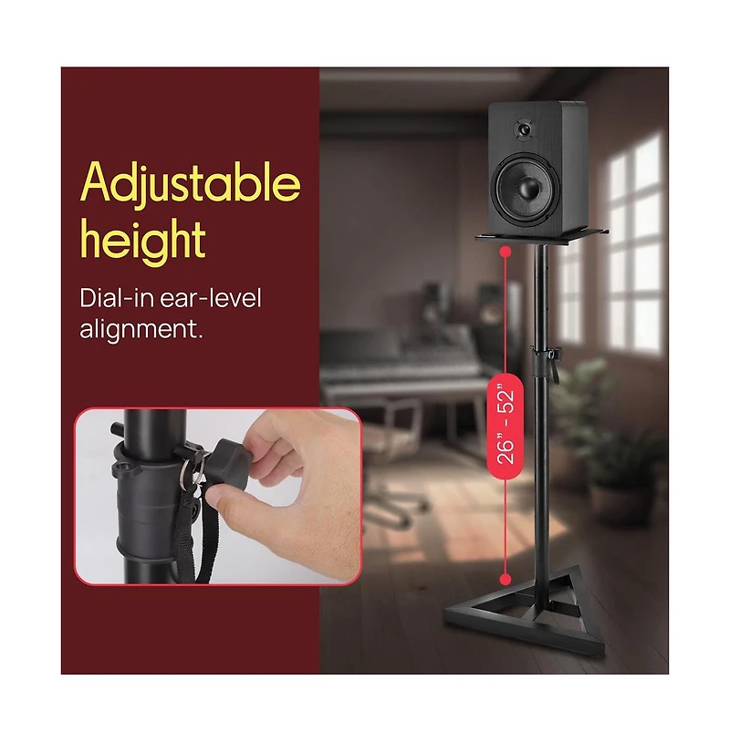 Pyle Speaker Stand Pair of Sound Play 1 and 3 Holder