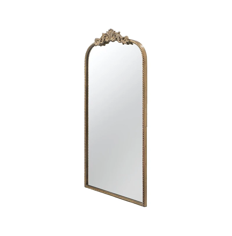 Busdays 24" x 42" Arch Mirror, Baroque Inspired Wall Decor for Bathroom Bedroom Living Room