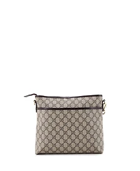 Pre-Owned Gucci Medium Zip Top Messenger Bag Gg Coated Canvas