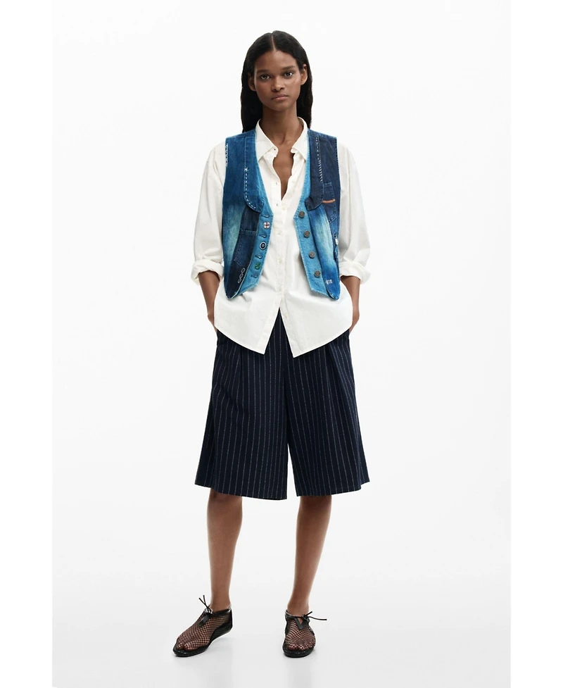 Desigual Women's Patchwork denim vest