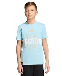adidas Big Boys' and Girls' Fifa World Cup 2026 Argentina Short-Sleeve T-Shirt