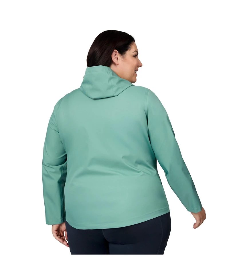 Free Country Plus Size X2O Packable Rain Jacket