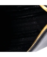 Pre-Owned Prada Mini Adjustable Handle Zip Hobo Saffiano Leather