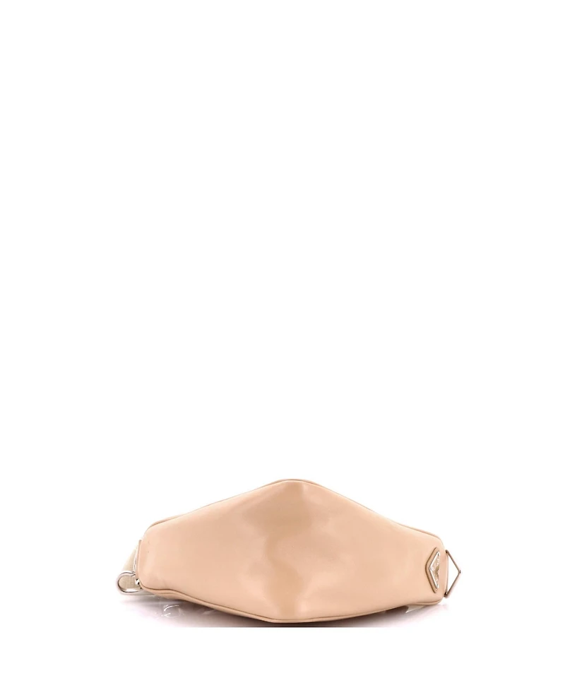 Pre-Owned Prada Small Triangle Logo Zip Crossbody Bag Leather