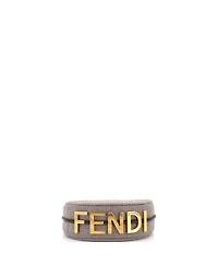 Pre-Owned Fendi Small Fendigraphy Bag Houndstooth Wool
