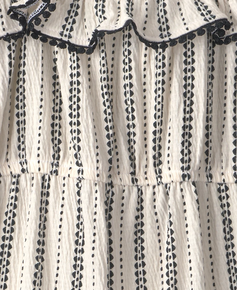 Carter's Girls' 2T-5T Striped Ruffle Jumpsuit