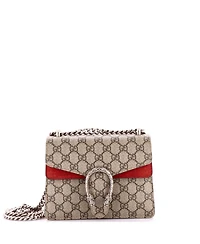 Pre-Owned Gucci Mini Dionysus Bag Gg Coated Canvas